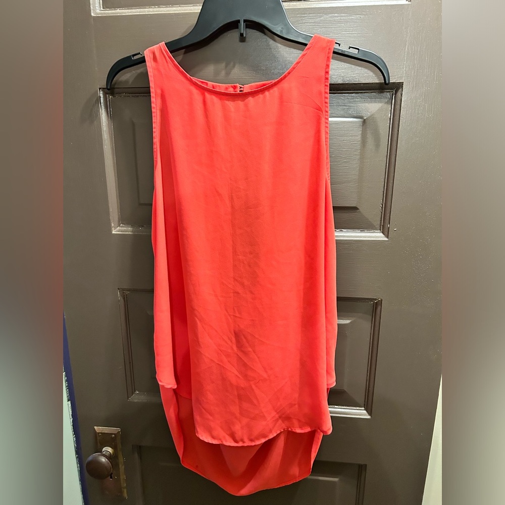 Flowy tank top with open back